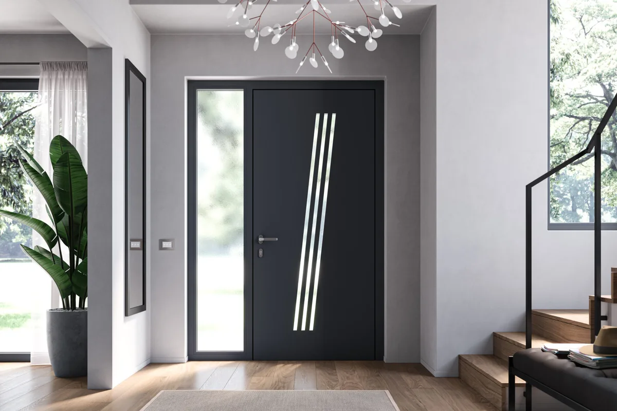 Porta di ingresso di sicurezza vista dall interno