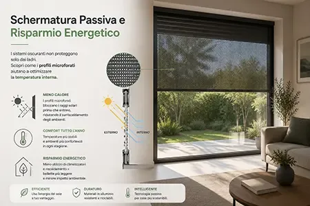 Schermatura e comfort con avvolgibile in alluminio